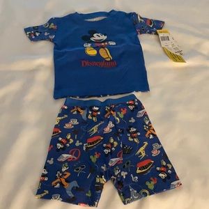 Toddler Mickey Mouse short sleeve pajama size 2